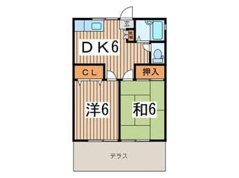 間取図 コーポもり２