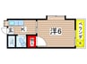上原コ－ポラス 1Kの間取り