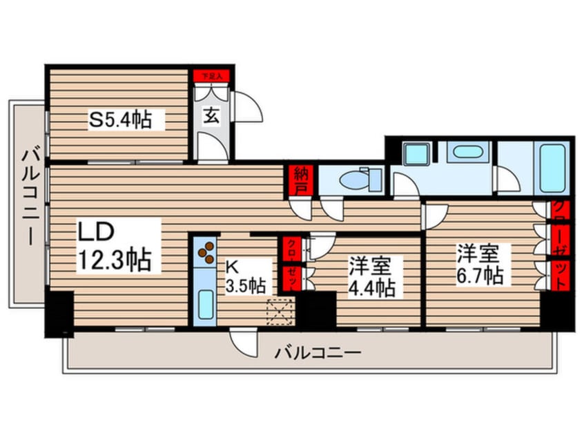 間取図 Brillia ist 東雲ｷｬﾅﾙｺｰﾄ