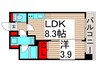 プレジオ亀有 1LDKの間取り