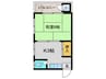 杉本ビル 1Kの間取り