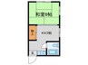 杉本ビル 1Kの間取り