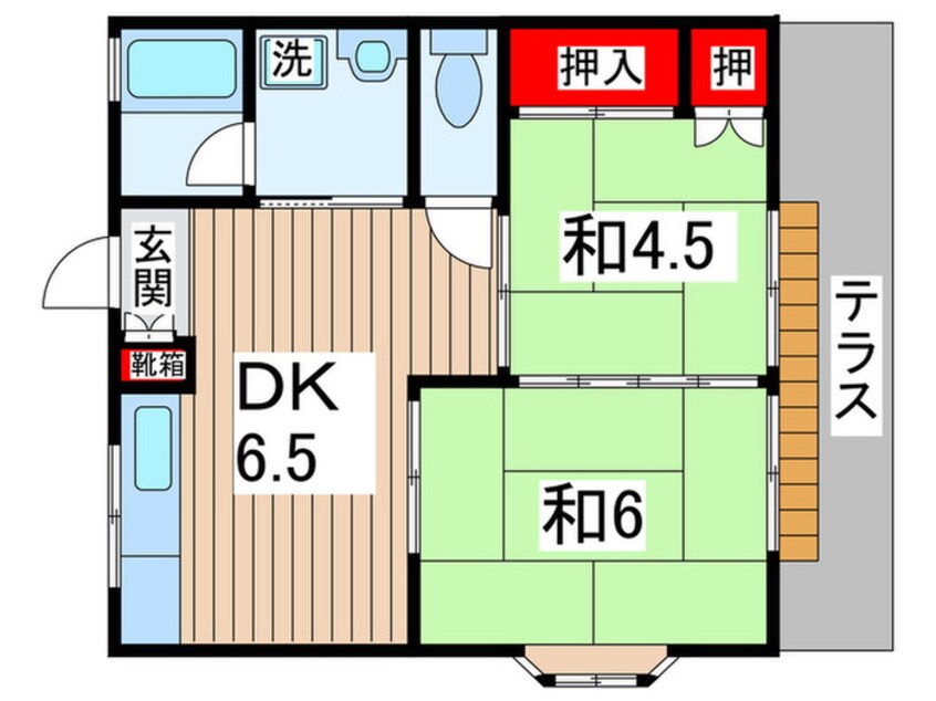 間取図 田中ハイツ