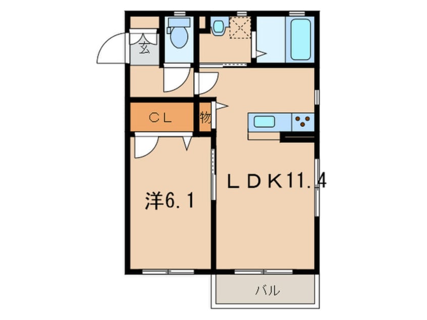 間取図 常楽ハイツ５