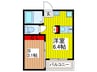Ｂｌａｎｃ大宮 1SRの間取り