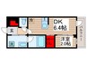 コンフォリア森下サウス 1DKの間取り