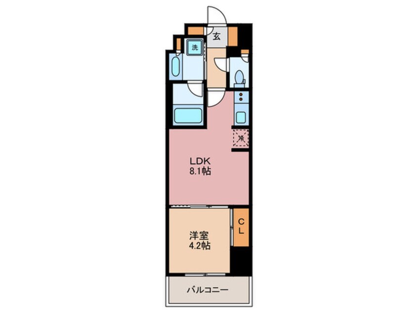 間取図 ドゥーエ横濱鶴見