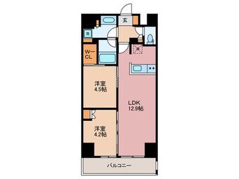 間取図 ドゥーエ横濱鶴見