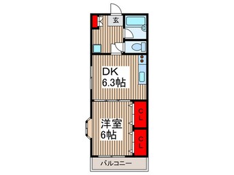 間取図 ピアセレナ弐番館