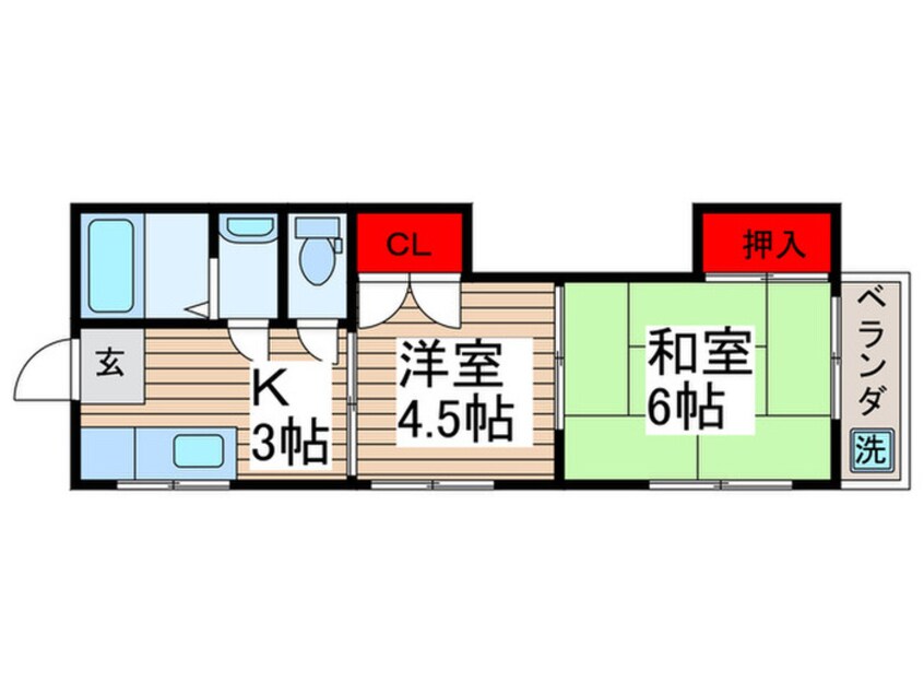 間取図 西新井平和荘