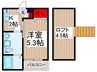 カザリベ航空公園 1Kの間取り
