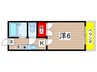 ヴィラ－ジュ国立 1Kの間取り