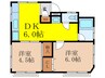 グリ－ンハイツ 2DKの間取り
