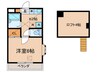 ﾌﾞﾙ-ﾍﾞﾙ・ｲ-ｽﾄ 1Kの間取り