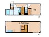 ASTILE高田馬場 1LDKの間取り