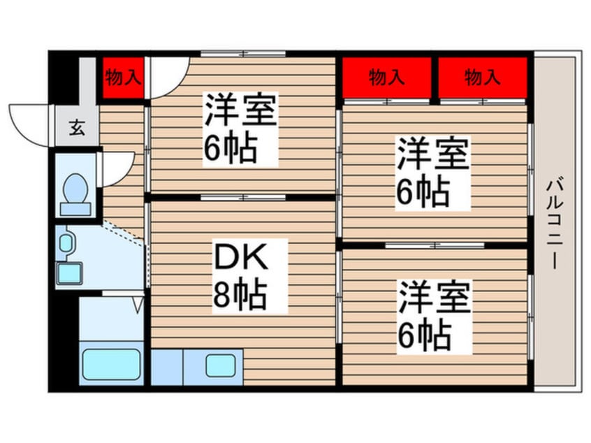 間取図 パ－プルハイツ