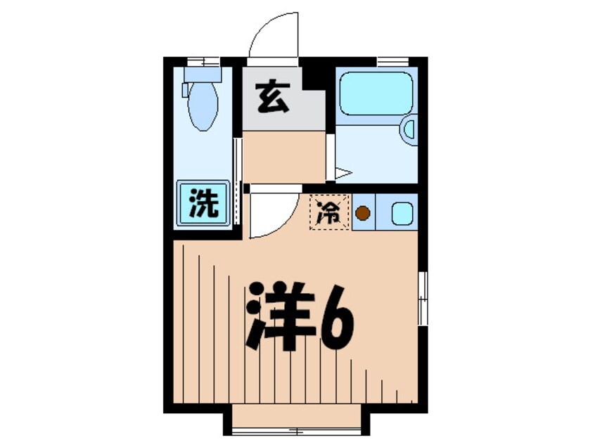 間取図 カースク大岡山