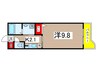 プレシャスファースト 1Kの間取り