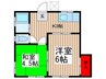 佐藤荘 2Kの間取り