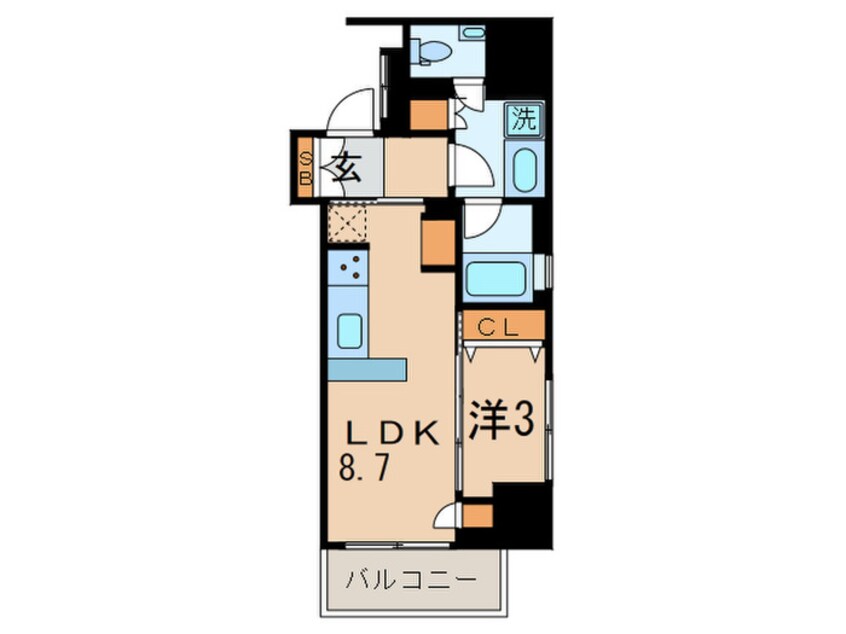 間取図 朝日マンション五反田