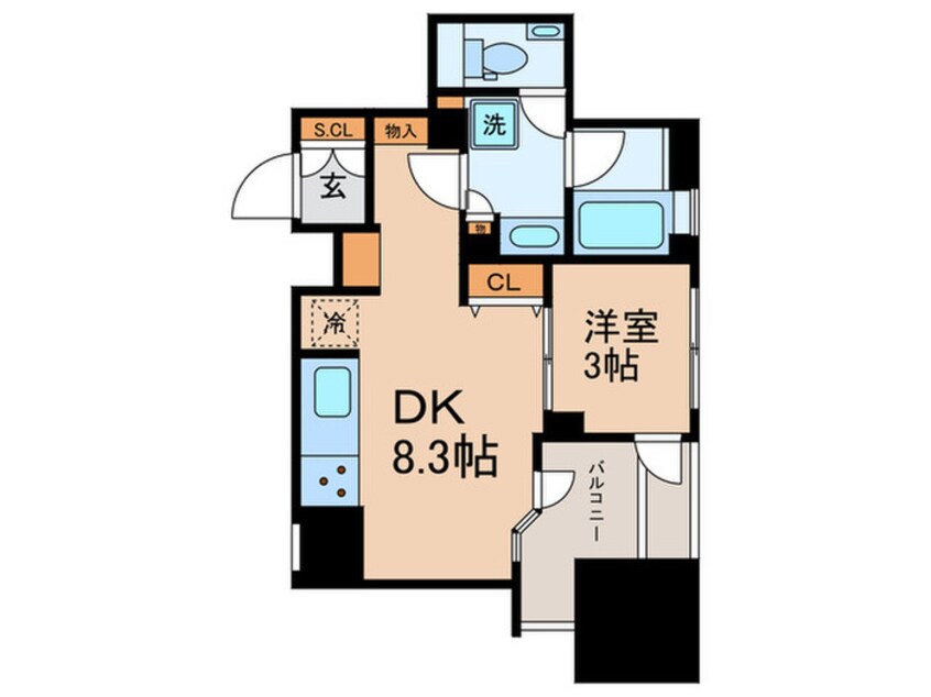 間取図 朝日マンション五反田