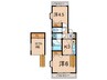 ＣＡＳＡ　ＣＡＬＭ 2Kの間取り