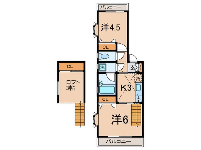 間取図 ＣＡＳＡ　ＣＡＬＭ
