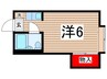 メイプル小岩 1Rの間取り