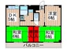 ビレッジハウス串崎２号棟 3DKの間取り