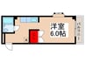 バウ浦安 1Rの間取り