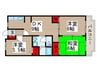 モアアメニティ南与野 3DKの間取り