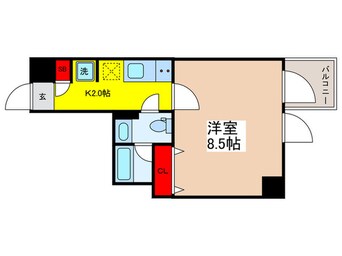 間取図 Log銀座EAST（203）