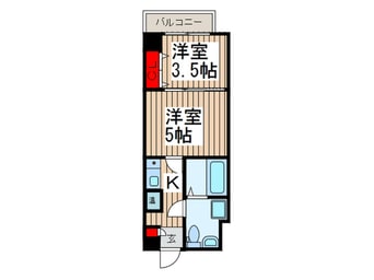 間取図 アクシ－ズタワ－大門町