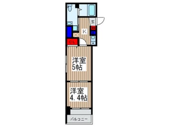 間取図 アクシ－ズタワ－大門町