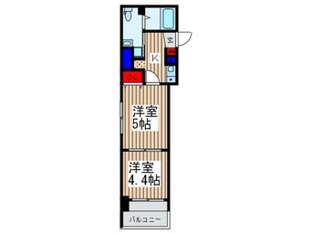 間取図 アクシ－ズタワ－大門町