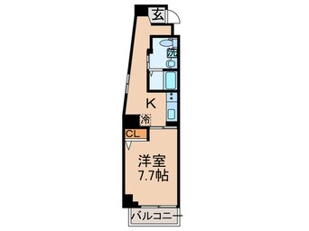 間取図 ロッツエン八丁堀