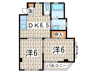 間取図 ハイム金谷Ｄ