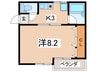 エスペランサ横浜 1Kの間取り