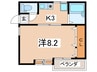 エスペランサ横浜 1Kの間取り