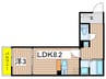 VasaPark蘇我 1LDKの間取り