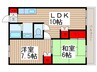マンションさくら 2LDKの間取り