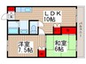 マンションさくら 2LDKの間取り