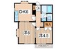 パークサイド立場 2DKの間取り
