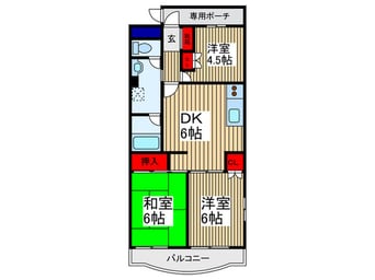 間取図 エポック旭野