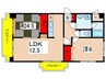 ソレイユ柿生 2LDKの間取り