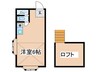 ハイツリ－向ヶ丘 1Rの間取り