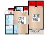 テネメントマルフク 1DKの間取り