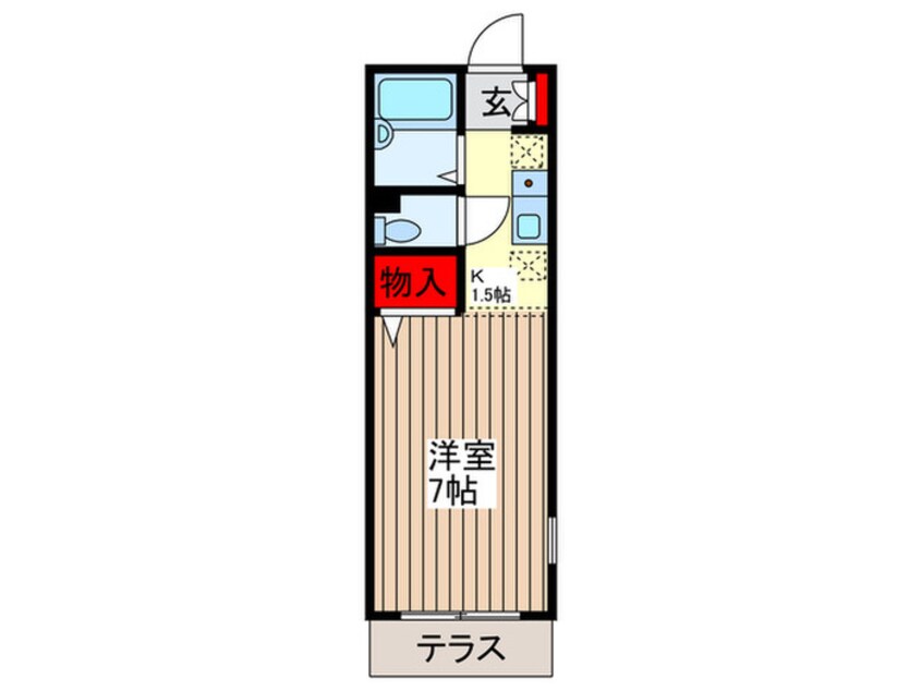 間取図 コーポ三河