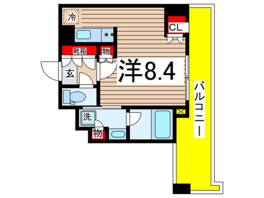 間取図 パークアクシス東陽町・親水公園