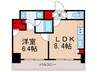 パークアクシス東陽町・親水公園 1LDKの間取り